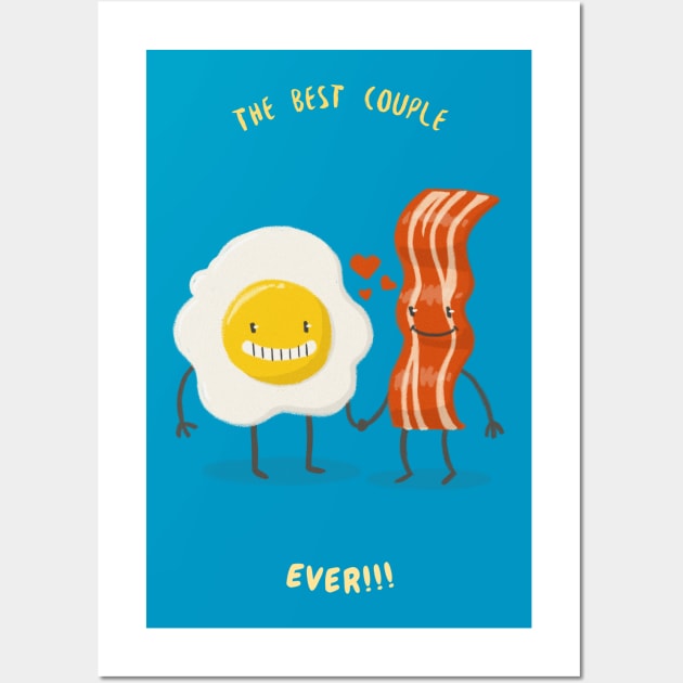 Bacon and Eggs Wall Art by Melo Designs